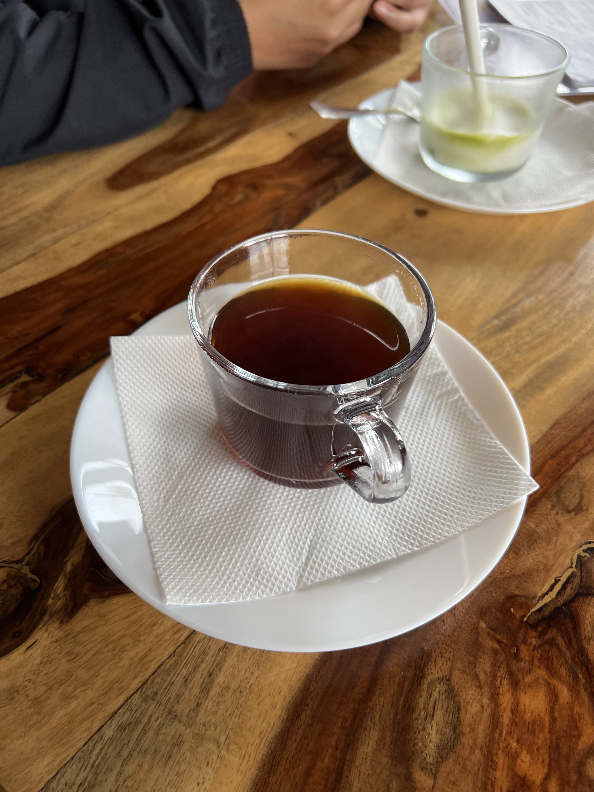 Coffee brewing at Agastya Cafe