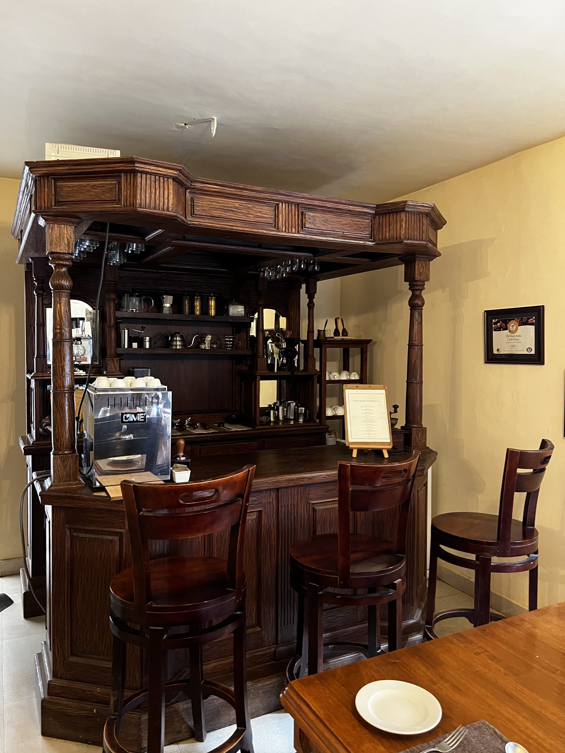 Coffee station at Old Kent Estate